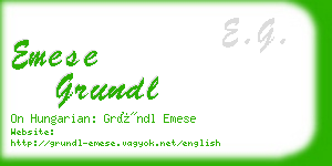 emese grundl business card